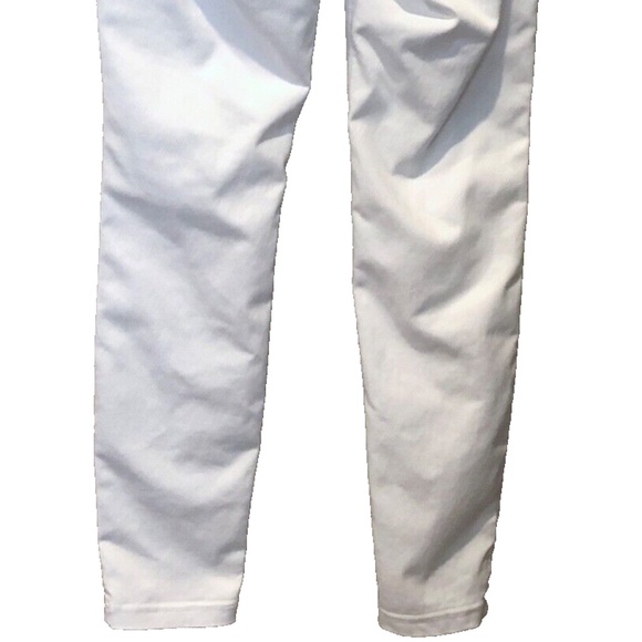 (NWT) HUE Classic White Double Button Smooth Denim Skimmer Leggings Size S - Picture 7 of 8